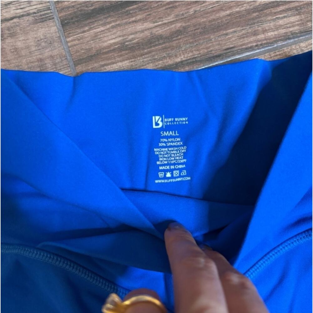 Buffbunny Collection Electric Blue Leggings Small - Picture 2 of 6